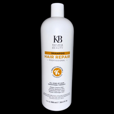 Kashia Beauty Shampoo Hair Repair Keratin 900ml Restauración Fortalece Puntas de