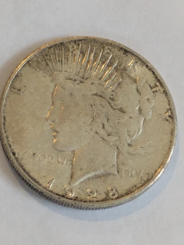 1928-S Peace Silver Dollar VF Detail San Francisco Mint Dollar Priced To Sell