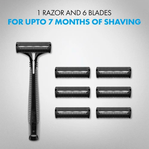 Gillette Guard Razor with 6 Cartridges - Easy to Shave -No Cut -Free Ship - Picture 2 of 4