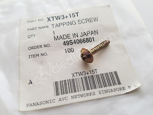 Technics SL 1200 1210 MK2 MK5 M5G LTD Bottom Base Weight Tapping Screw XTW3+15T