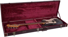 Crossrock Electric Bass Guitar Case in Brown, Decent Vintage Bass Hard Case