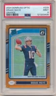 DRAKE MAYE 2024 DONRUSS OPTIC #229 RC RATED ROOKIE ORANGE SP #027/249 PSA 9 MINT