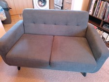 Blue Two Seater Sofa: Great Condition