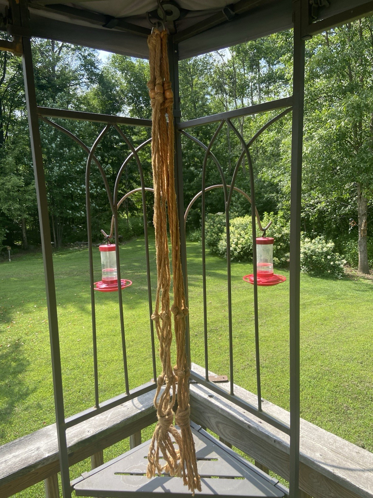 Lot Of 2 Macrame Plant Hangers 39 In Binder Twine Boho Vintage