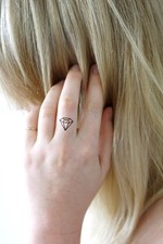 Temporary Tattoos - Set of 4 Diamonds