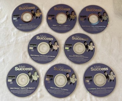 Math Success CD's Topics Entertainment Learning Lot of 8 Pre-Algebra to Trig 