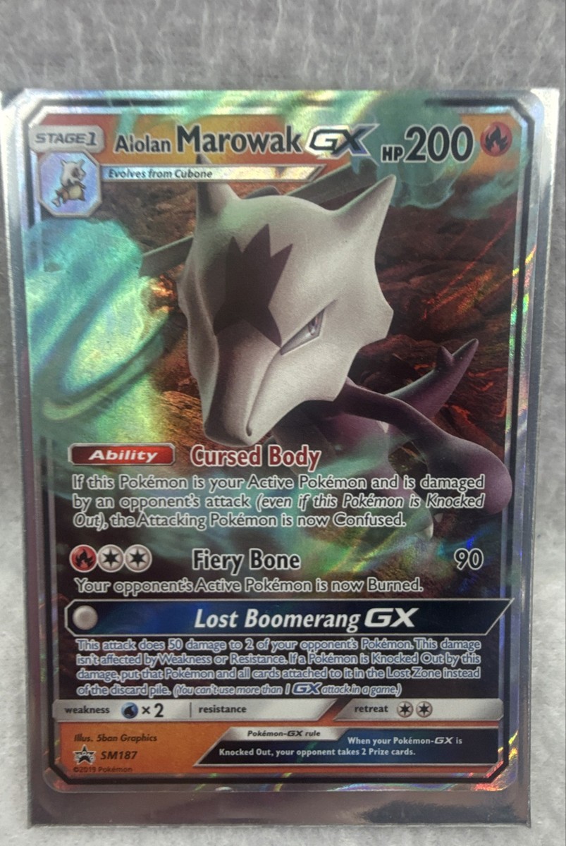 marowak pokemon card gx Alolan Marowak GX SM187 Sm Holo
