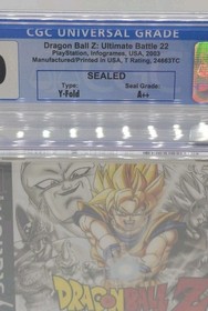 Dragon Ball Z Ultimate Battle 22 - Sony PlayStation 1 PS1 2003 CGC Graded 10 A++
