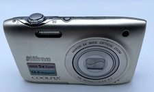 Nikon COOLPIX S3100 14.0MP Digital Camera - Silver for sale online