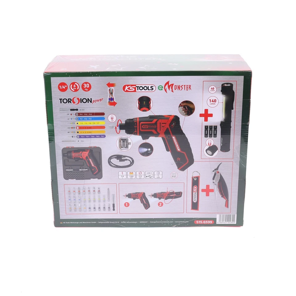 KS Tools Werkzeug Männer Adventskalender 2025 30-tlg. eMonster Akkuschrauber - Bild 2 von 4