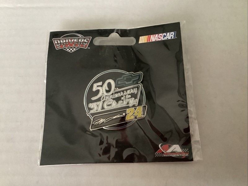 NASCAR Drivers Select Jeff Gordon #24 Pin Du Chevy 50th Anniversary Factory Seal
