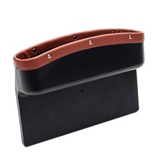 Car Interior Seat Crevice Storage Box Seat Gap Console Pocket Organizer Slide In