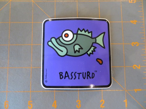 New Fishing Sticker - Bassturd - 3 x 3 inch
