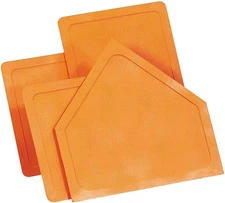 New Martin Sports Throw-Down Home Plate & 3 Bases Orange