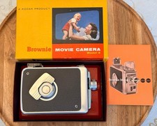 Kodak Brownie Model 2 Non Reflex 8mm Movie Camera Black Silver w/ Box  Manual