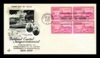 DR JIM STAMPS US COVER NATIONAL CAPITAL SESQUICENTENNIAL FDC BLOCK OF 4 ARTCRAFT