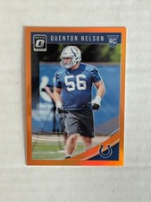 2018 Donruss Optic Rookies Orange Prizm 198/199 Quenton Nelson #101 Colts