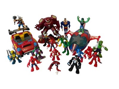 2000s MARVEL SUPER HERO ADVENTURES Hasbro/PLAYSKOOL 3'' Figure/Playset Lot