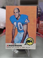 1969 Topps Football Dick Anderson #59 Rookie Card. rookie card picture