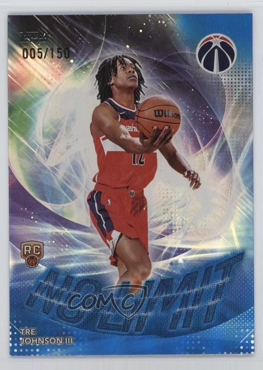 2025-26 Topps No Limit Blue Rainbow 5/150 Tre Johnson III #NL-6 Rookie RC