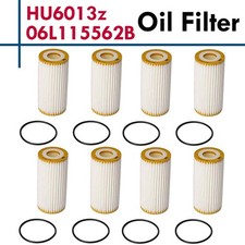 For VW Golf Jetta Beetle Audi A6 Q3 Q5 Q7 Oil Filter Kit 06L115562B Pack of 8