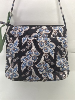 Vera Bradley Hipster Crossbody Bag Calyx & Quill Black New With Tags