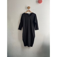 James Perse Black Cocoon Cinched Back Dress Size 4 (XL)