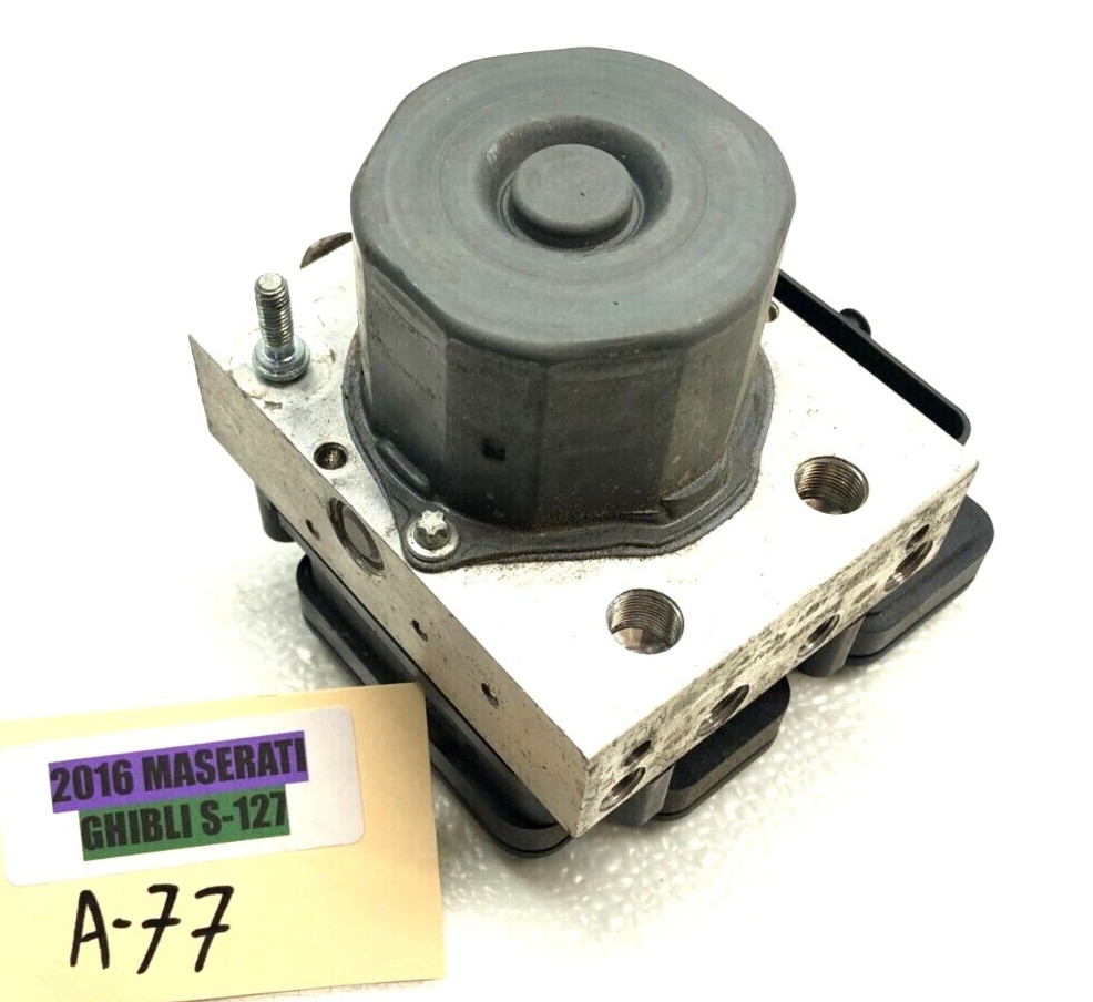 2014-2017 MASERATI GHIBLI S 3.0L V6 ABS ANTI LOCK BRAKE PUMP MODULE OEM.