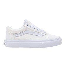 Vans Old Skool Glitter White Shoes Skate Sneakers Kids Girls Youth