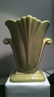 VTG MCM Art Deco Redwing USA Pottery Tulip Vase Green GREAT Condition