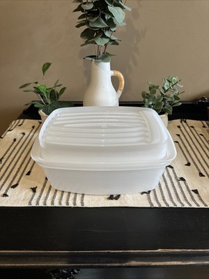 Vintage Tupperware Microwave Cooker #853-3 and #852-2 Ham Marinate Bread Holder 