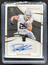 2024 Panini Immaculate Dylan Laube Auto RC #/99 Raiders Rookie