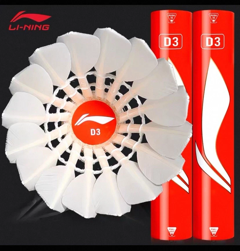 BABOLAT Li Ning Badminton Shuttlecock Duck Feather D3S SPEED 77