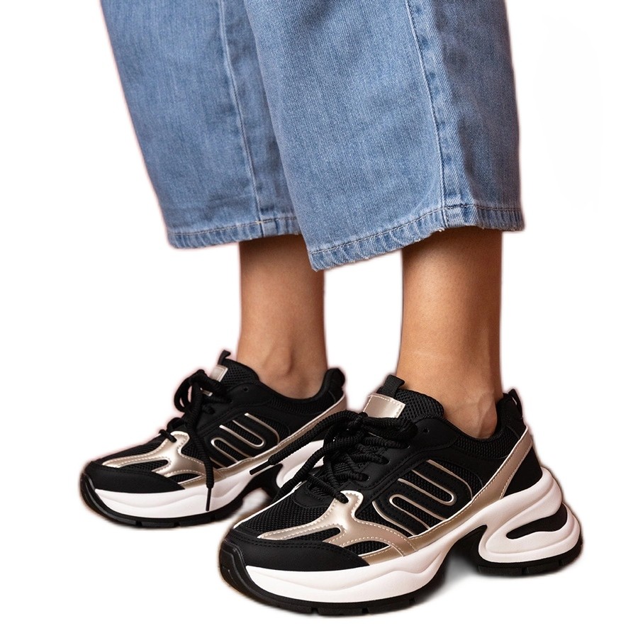 SAOLA Sneaker sportive nere Sole enormi