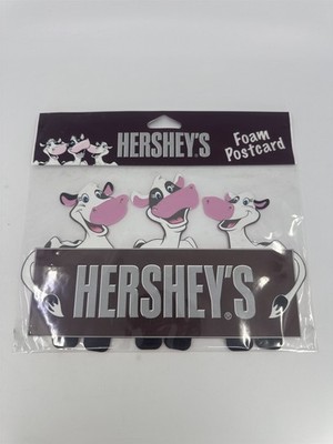 Hershey's Chocolate ''Cows It Going?'' Foam Postcard W/ Three Cows 