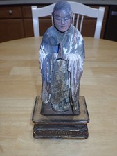 Antique hand carved wooden Buddha 15-1600s