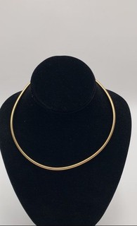 14K Yellow Gold Fine Jewelry Classic Omega Chain Necklace 18" 11.75 Grams