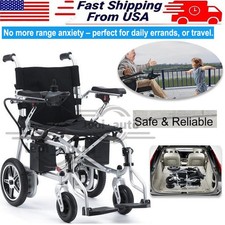 Lightweight Foldable Electric Wheelchair for Seniors Adults