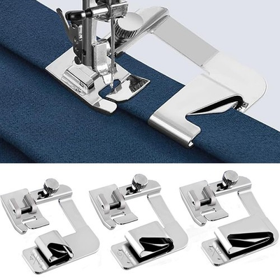 #ad 3 Sizes Wide Rolled Hem Pressure Foot Sewing Machine Presser Foot Hemmer Foot... $13.08