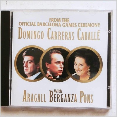 CABALLE/DOMINGO/CARRERAS, From The Official Barcelona Games , audioCD