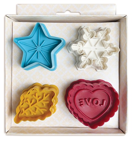 Talisman Designs Tagliacrosta per Torte Stile Tuffo, Design Occasioni, Set 4 Pezzi - Foto 1 di 6