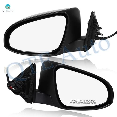 LH-RH Power Heated Manual Folding View Mirrors For 2012-2014 Toyota Camry Pair 2