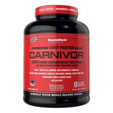 MUSCLEMEDS CARNIVOR 56 SVGS    4 LB beef protein isolate creatine dark matter