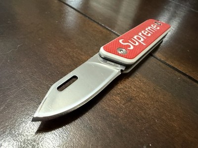Supreme True Modern Slip Joint Keychain Pocket Knife Red | eBay