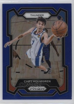 2023-24 Panini Prizm Blue Prizm 137/199 Chet Holmgren #115 14cm