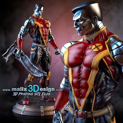 COLOSSUS, X-MEN, 1/4-1/24, FIGUR, FAN ART, 3D-DRUCK, STATUE, SANIX3D, MFW
