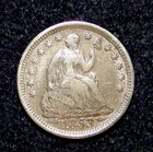 1853 ARROWS SEATED LIBERTY HALF DIME OLD U.S. TYPE COINS