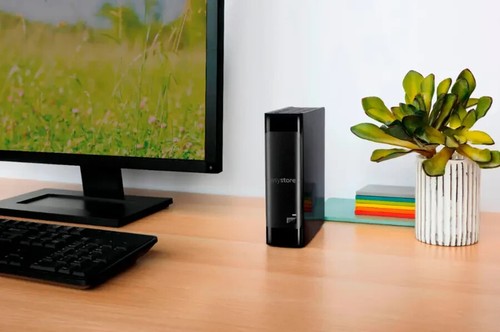 WD - easystore 22TB External USB 3.0 Hard Drive - black Refurbished in box - Photo 3/3