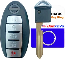 For 2013 2014 2015 Nissan Altima 5btn Keyless Smart Remote Car Key Fob