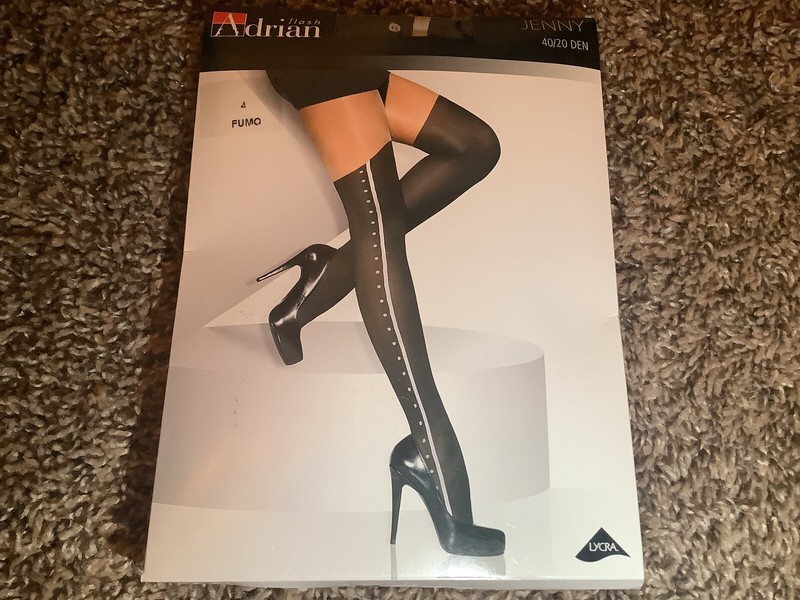 Adrian Ilash Jenny tights, 40/20 denier, color fumo (black), size: L